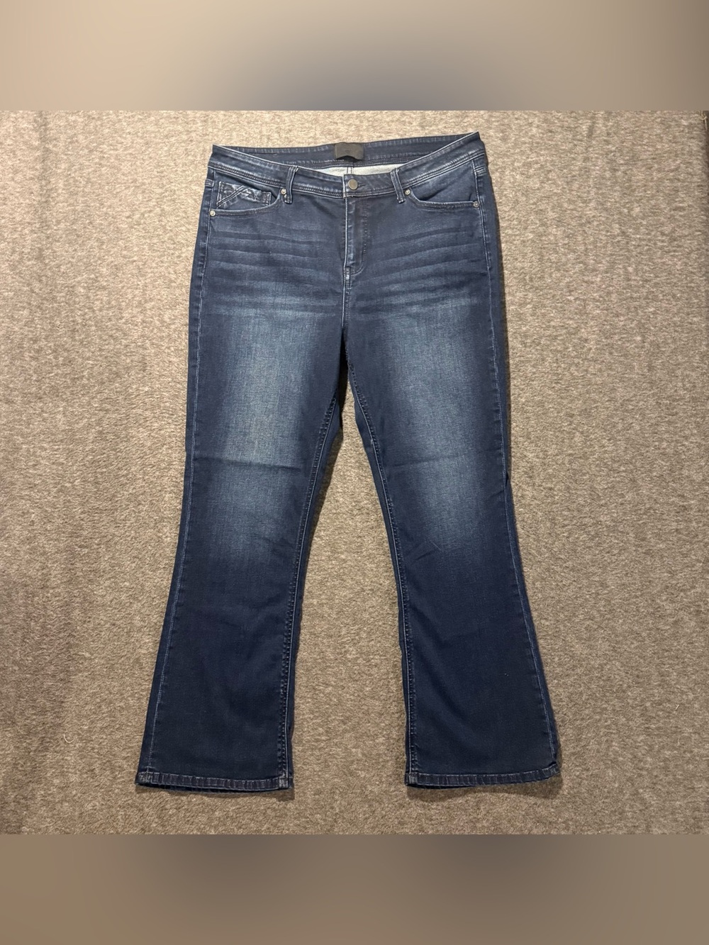 Buckle Black Curvy Bootcut Jeans Women's 36x30 blue High Rise Stretch Nice!